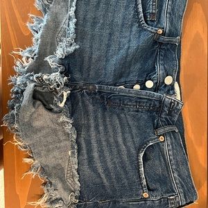 Free people denim shorts